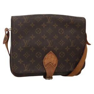 Authentic LOUIS VUITTON Monogram Cartouchiere GM Shoulder Bag M51252 LV